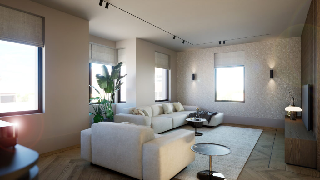 Interieurontwerp vrijstaande woning met een leefkeuken